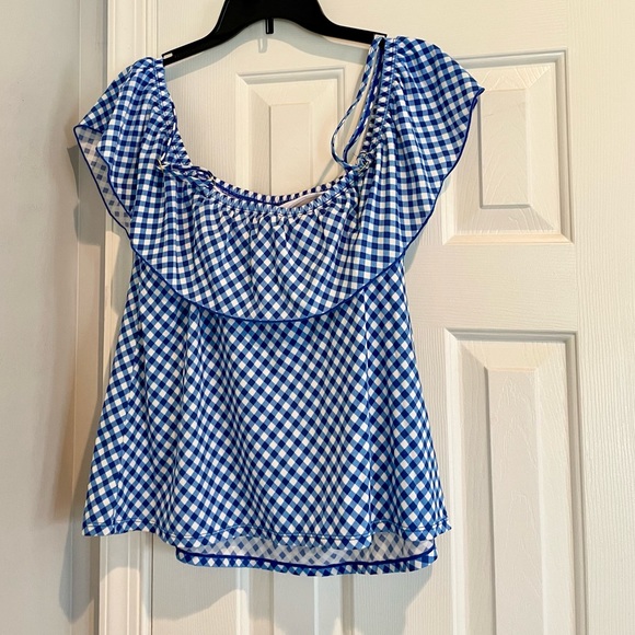 A Shore Fit cold shoulder bathing suit top women’s size 14 - Picture 3 of 3